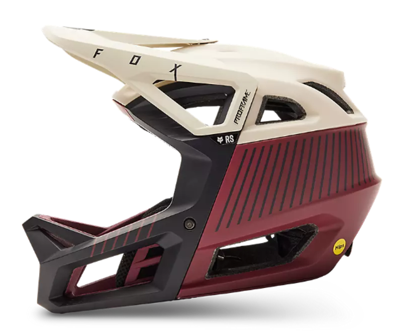 Fox Racing Proframe RS Mash Helmet in Bordeaux-3